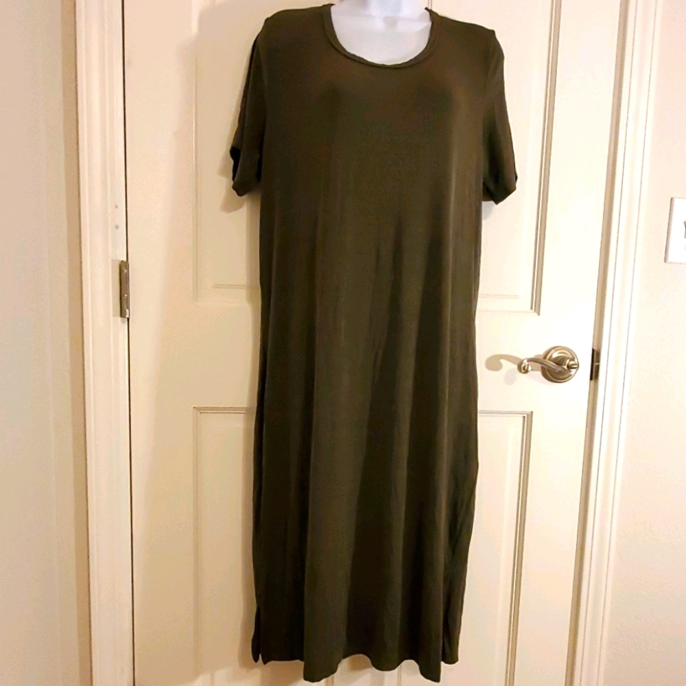 Carolyn Strauss Collection Green Maxi Dress